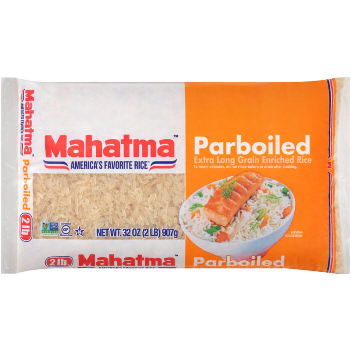 Mahatma, Parboiled Extra Long Grain Enriched Rice Bag, Case Of 18, 2 Lb - Image 1
