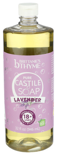 Brittanies Thyme Soap Castile Lavender 32 Fo