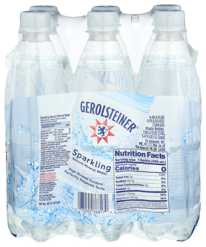 Gerolsteiner Water Mineral Sprkl 6Pk 101.40 Fo