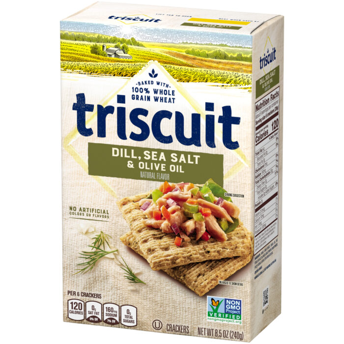 Triscuit , Dill Sea Salt And Olive Oil Crackers, Case Of 6, 8.5 Oz - Image 1