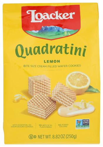 Loacker Wafer Qudrtni Lemon 250G 8.82 Oz