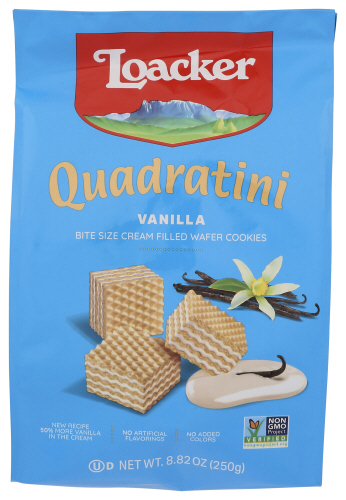 Loacker Wafer Qudrtni Vnla 250G 8.82 Oz