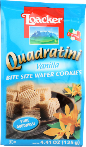 Loacker Wafer Qudrtni Vnla 125G 4.41 Oz