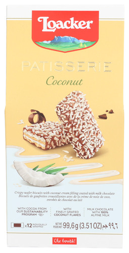 Loacker Cookie Patsserie Coconut 3.51 Oz