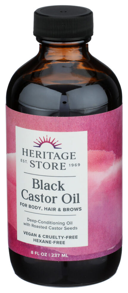 Heritage Castor Oil Black 8 Oz