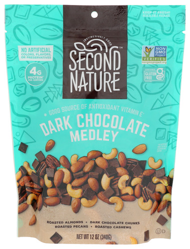 Second Nature Medley Drk Choc 12 Oz