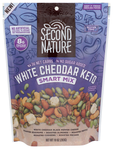 Second Nature Trail Mix Wht Cheddar 10 Oz