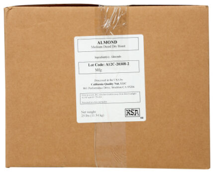 Bulk Eb Almond Stk Diced Med 25 Lb