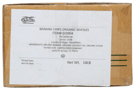 Bulk Eb Frt Banana Chip Swt Org 14 Lb