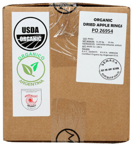 Bulk Eb Frt Apple Ring Org 25 Lb