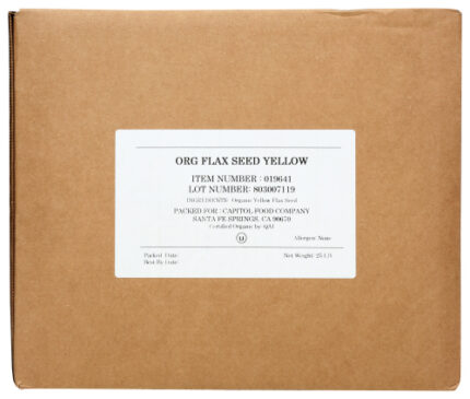 Bulk Eb Seed Flax Golden Org 25 Lb