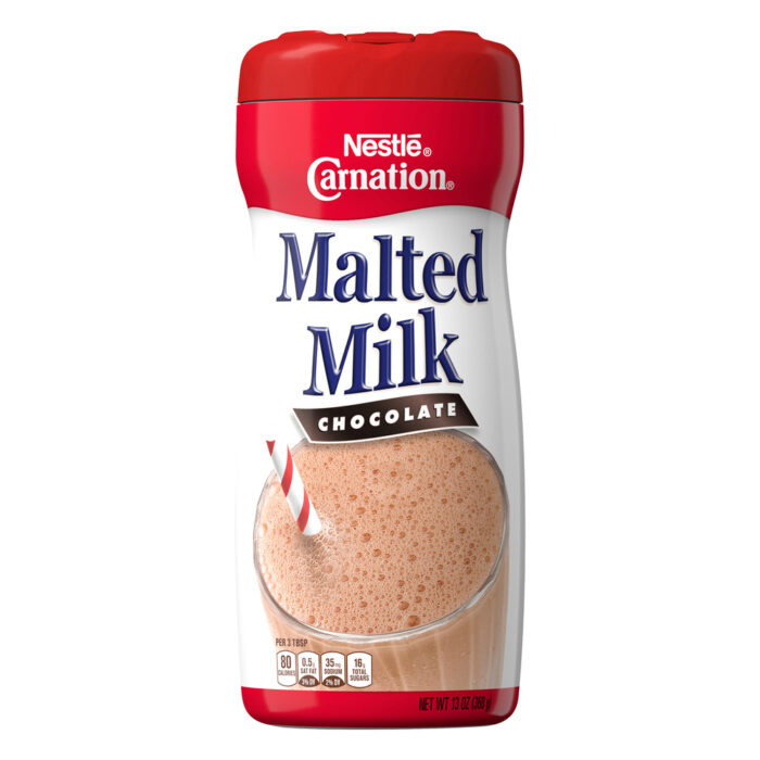 Nestle Carnation, Chocolate Malted Milk Mix Canister, Case Of 6, 13 Oz - Image 1