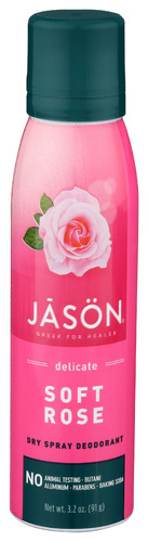 Jason Deod Spray Soft Rose 3.80 Oz