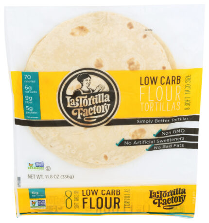 La Tortilla Factory Tortilla Flour 8Ct Lowcrb 11.80 Oz