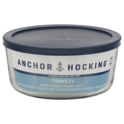Anchor Hocking Corp, Cup Glass Storage With Snugfit Lid, Case Of 4, 2 Ct