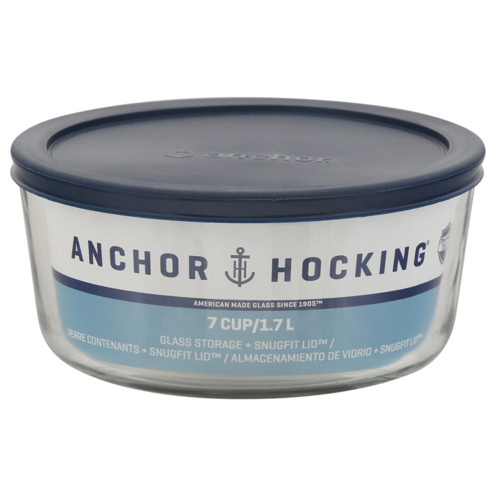 Anchor Hocking Corp, Cup Glass Storage With Snugfit Lid, Case Of 4, 2 Ct - Image 1