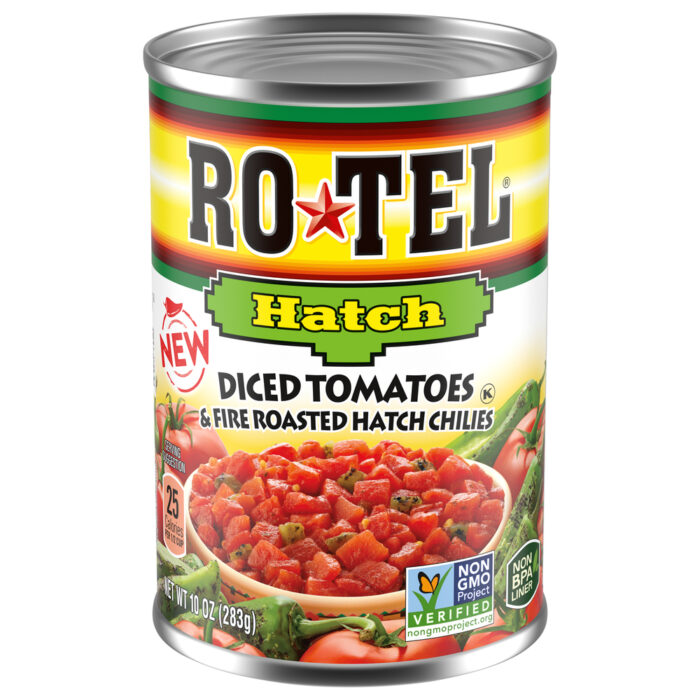 Rotel, Hatch Diced Tomatoes And Fire Roasted Hatch Chilies, Case Of 12, 10 Oz - Image 1