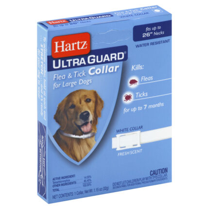 Hartz, Ultra Guard Flea & Tick Collar Dog Fits Necks Up To 26 Inch White, Case Of 6, 1 Ct