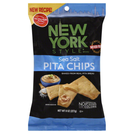 New York Style Chips Pita Sea Salt 8 Oz