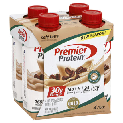 Premier Protein, High Protein Shake Cafe Latte, Case Of 3, 44 Fl Oz