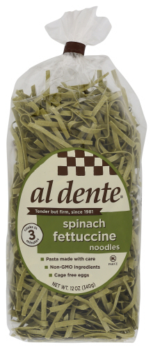 Al Dente Pasta Fttccne Spinach 12 Oz
