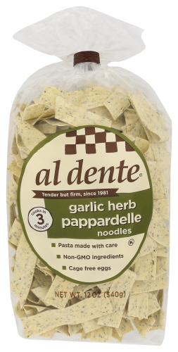 Al Dente Pasta Ppprdlle Grlc&Hrb 12 Oz