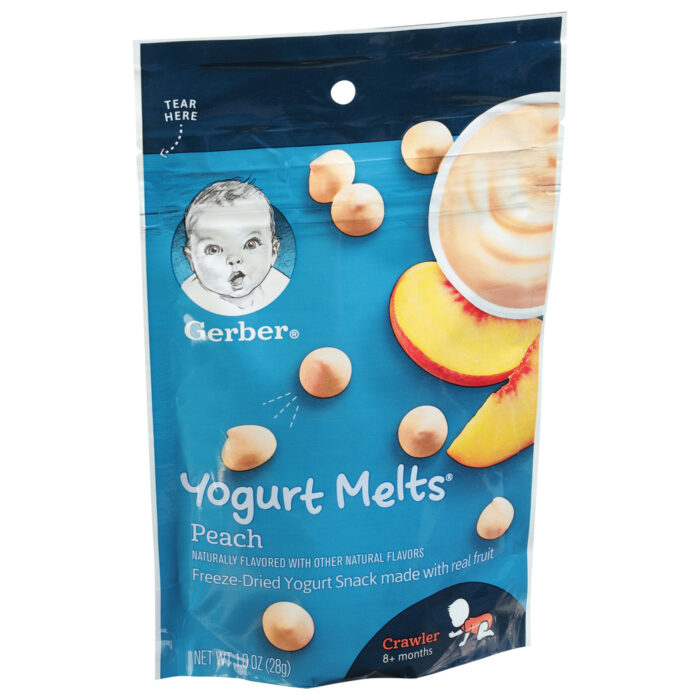 Gerber, Crawler Peach Yogurt Melts, Case Of 7, 1 Oz - Image 1