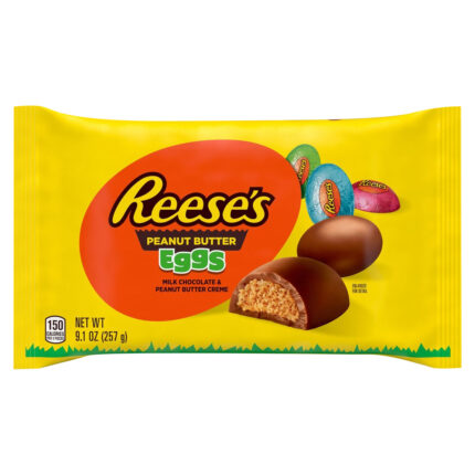 Reese'S, Milk Chocolate Peanut Butter Creme Eggs Candy Easter Bag, Case Of 36, 9.1 Oz