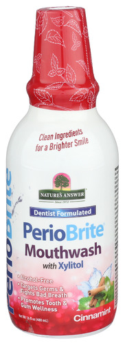 Natures Answer Mouthwash Cinamnt Periowash 16 Fo