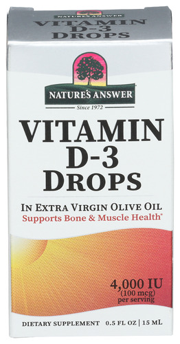 Natures Answer Liq Vitmn D3 Drop 4000Iu 0.50 Fo