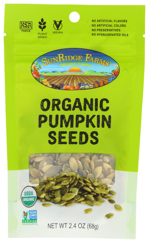 Sunridge Farm Seed Pumpkin Org 2.40 Oz