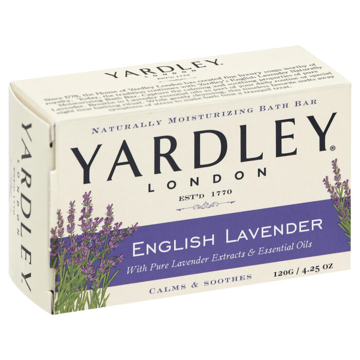 Yardley, English Lavender Moisturizing Bath Bar, Case Of 24, 4.25 Oz - Image 1