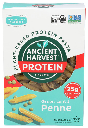 Ancient Harvest Pasta Penne Green Lentil 9.60 Oz