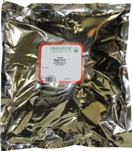 Frontier Bulk Sage Leaf Rubbed Org 16 Oz