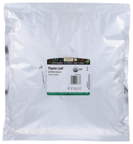 Frontier Bulk Thyme Leaf Whole Org 16 Oz