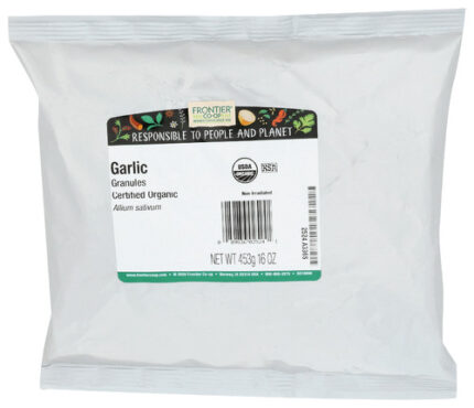 Frontier Bulk Ssnng Garlic Granule Org 16 Oz