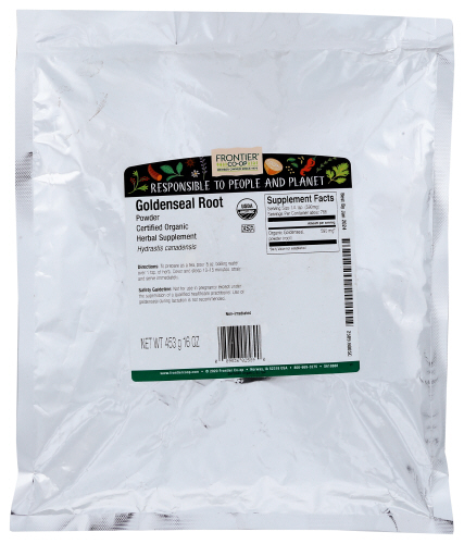 Frontier Bulk Goldenseal Root Pwdr Org 16 Oz
