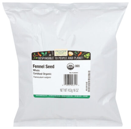 Frontier Bulk Fennel Seed Whl Org 16 Oz