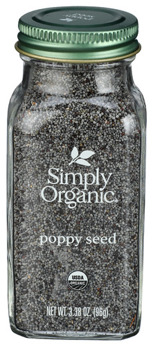 Simply Organic Poppy Seed Whole 3.38 Oz