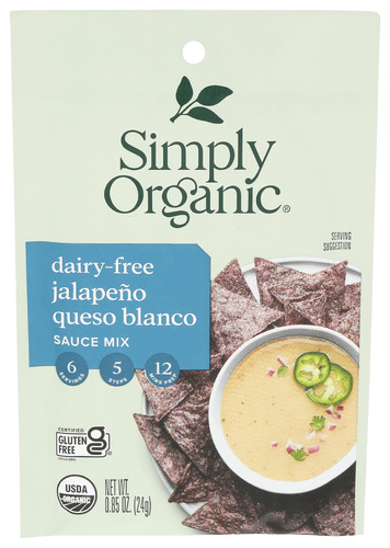 Simply Organic Sauce Mix Jlapeno Queso 0.85 Oz