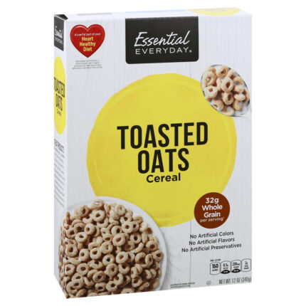 Essential Everyday, Toasted Oats Cereal, Case Of 14, 12 Oz