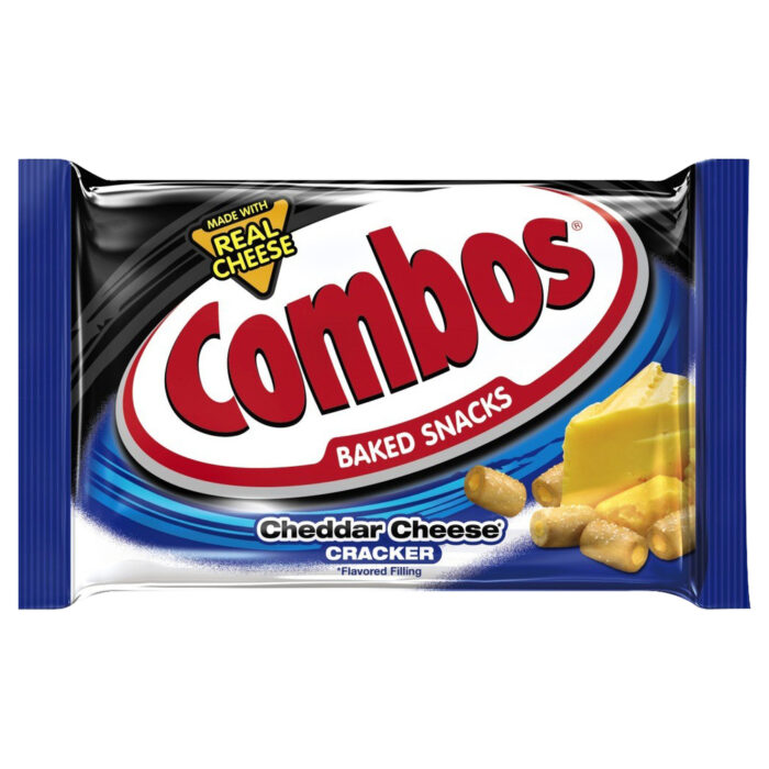 Combos, Cheddar Cheese Cracker Baked Snacks, Case Of 18, .19 Oz - Image 1