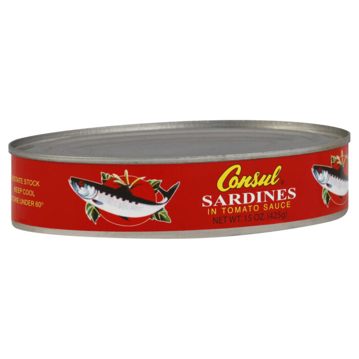 Consul, Sardines In Tomato Sauce Ovals, Case Of 24, 15 Oz - Image 1