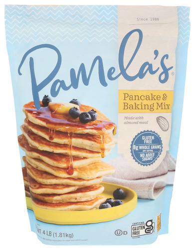 Pamelas Mix Pancake Baking Wf 4 Lb