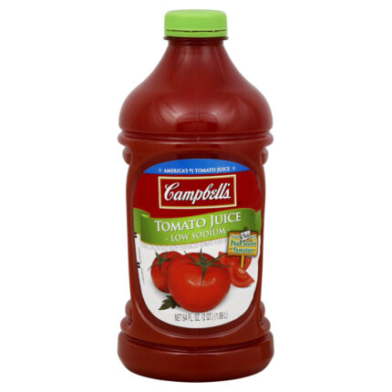 Campbell'S, Tomato Juice Low Sodium, Case Of 6, 64 Fl Oz