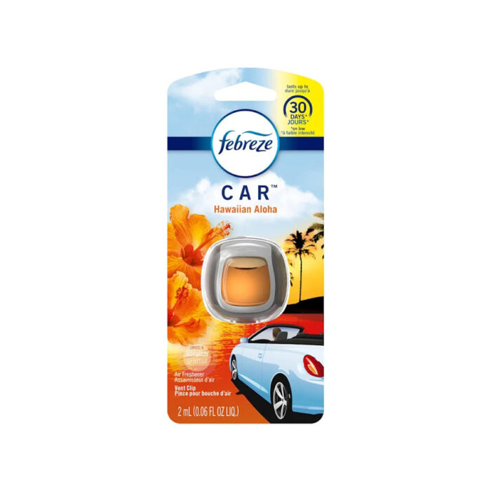 Febreze Car Air Freshener 0.06 Oz Vent Clip Hawaiin Aloha - Image 1