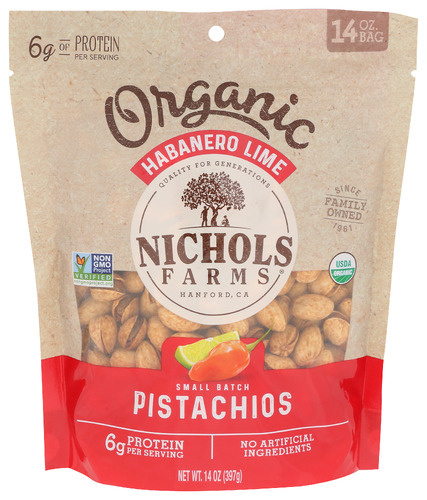 Nichols Pistachio Eb Pistachios Hab Lm Is Org 14 Oz
