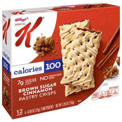 Special K, Brown Sugar Cinnamon Pastry Crisps Pouch, Case Of 8, 5.28 Oz