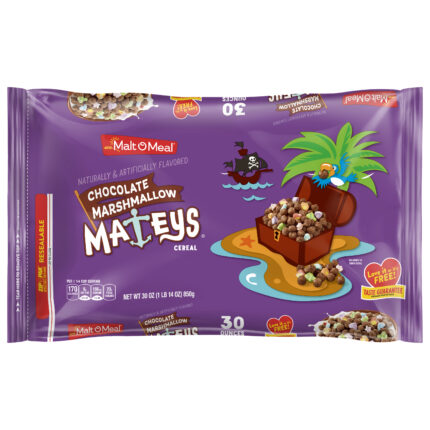 Malt-O-Meal, Chocolate Marshmallow Mateys Cereal, Case Of 6, 30 Oz