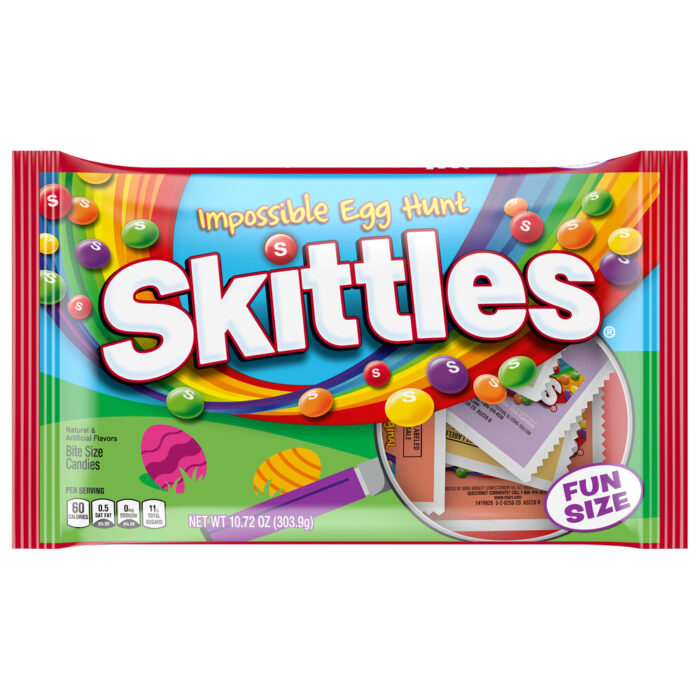 Skittles, Byte Size Candy Impossible Egg Hunt, Case Of 24, 10.72 Oz - Image 1